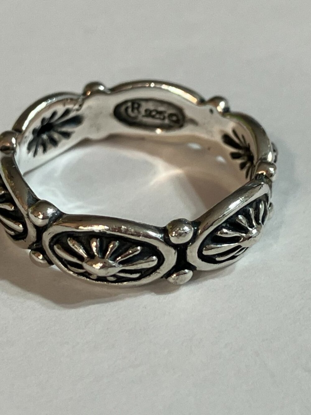 Carolyn Pollack Relios 925 Sterling Concho Band Ring Southwestern Size 9 - Picture 2 of 5